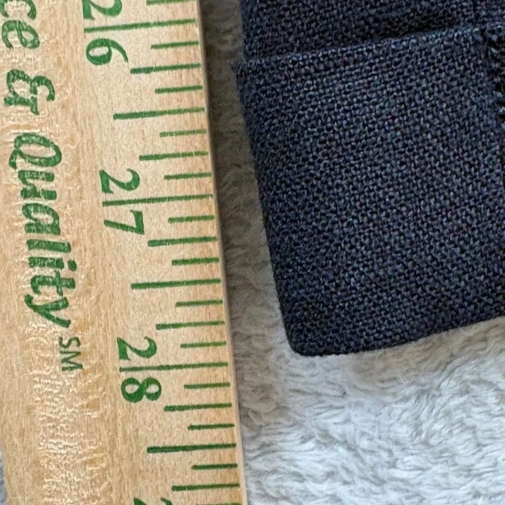 Eddie Bauer Mens Belgian Linen Pleated Cuffed Trousers Navy Blue Relaxed Fit 38